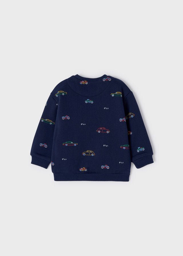 Mayoral Baby L/S Print Sweater _Navy 2411 - 16 - NorthBoys