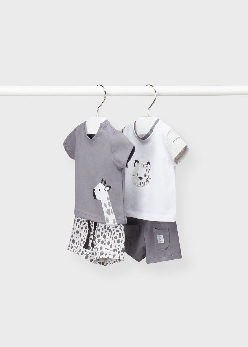 Mayoral Baby Short 4pc Set_ Grey 1651 - 88 - NorthBoys
