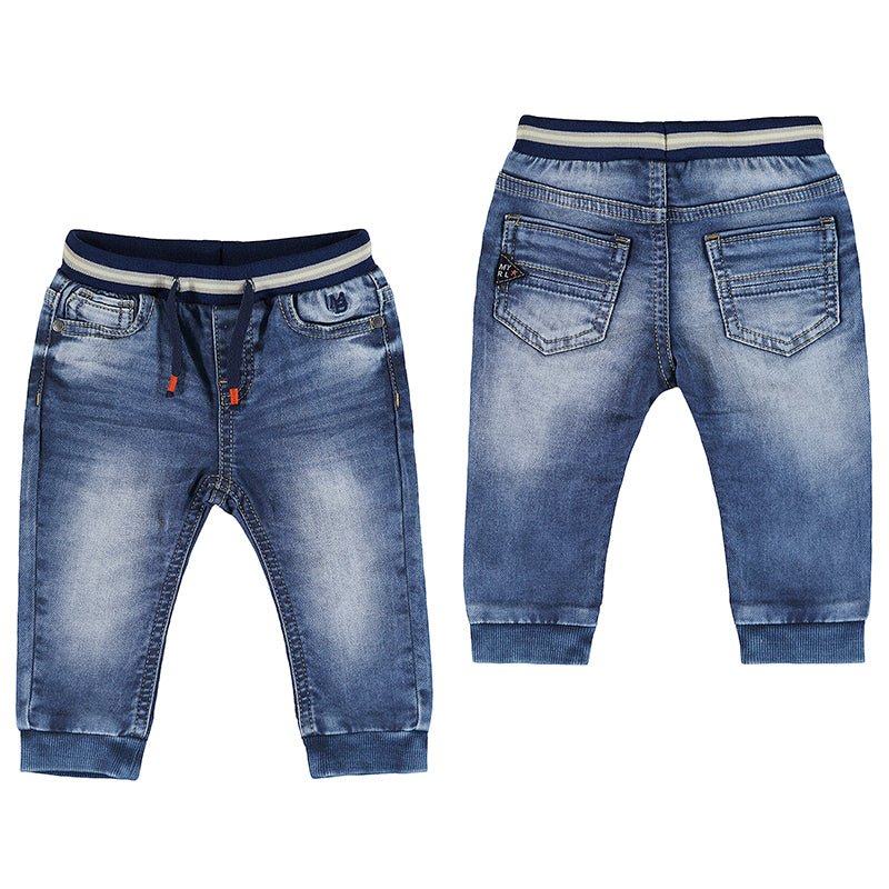 Mayoral Baby Soft Denim Jogger Pants - Light Blue - NorthBoys