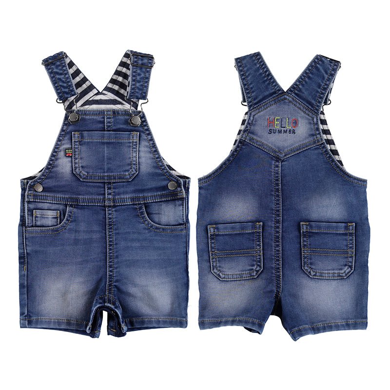 Mayoral Baby Soft Denim Short Overalls_ Medium Blue 1655 - 5 - NorthBoys