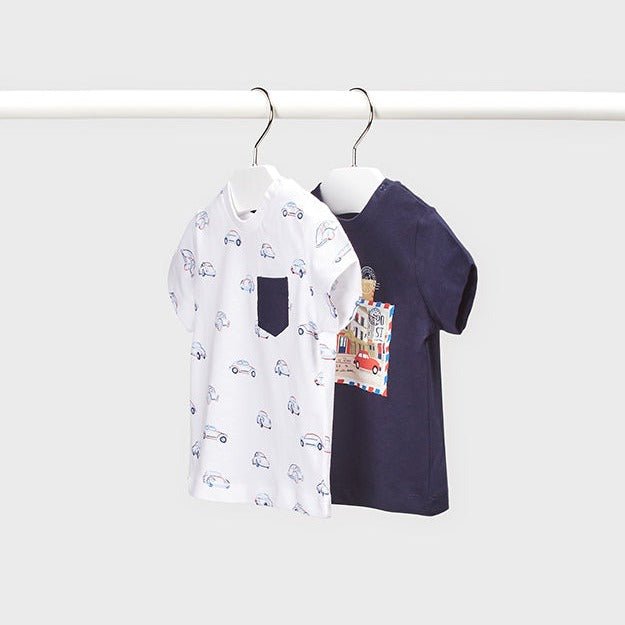 Mayoral Baby T-Shirt 2pc Set w/Print _Navy 1005 - 43 - NorthBoys