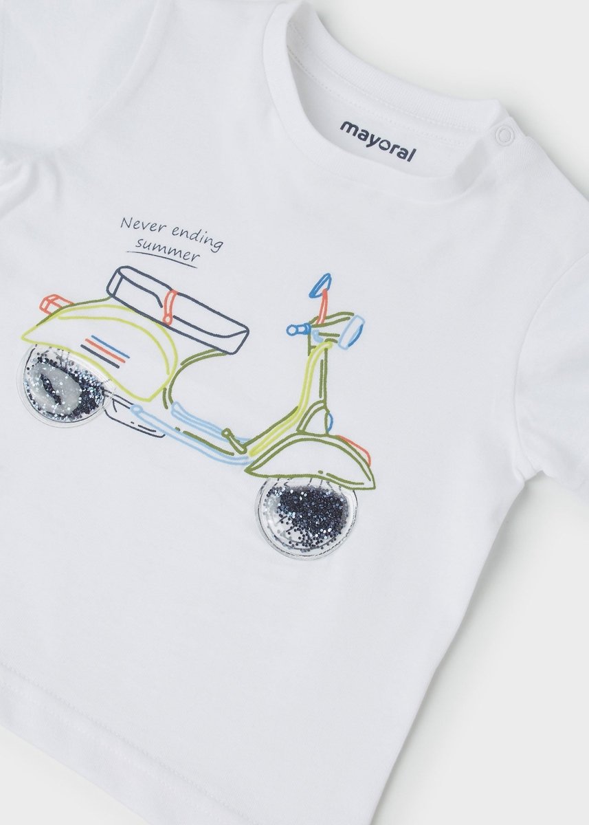 Mayoral Baby T-Shirt w/Print _White 1004 - 36 - NorthBoys