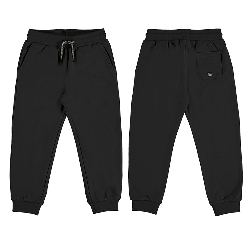 Mayoral Mini Basic Cuffed Fleece Sweatpants _Black 725 - 52 - NorthBoys