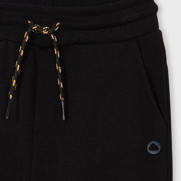 Mayoral Mini Boys Cuffed Fleece Black Sweatpants 725 - 17 - NorthBoys