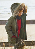 Mayoral Mini Faux Fur Hooded Parka Coat _Green 4464 - 17 - NorthBoys