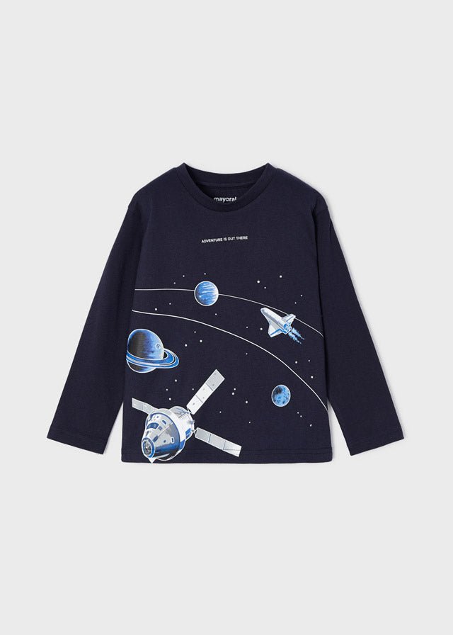 Mayoral Mini Glow in the Dark L/S Shirt _Navy 4004 - 50 - NorthBoys