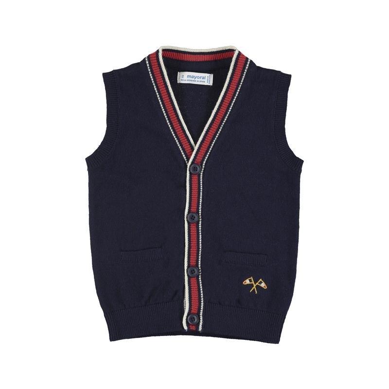 Mayoral Mini Knitted Navy Vest 4.320 - NorthBoys