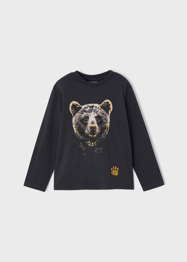Mayoral Mini L/S Bear Shirt _Grey 4006 - 24 - NorthBoys
