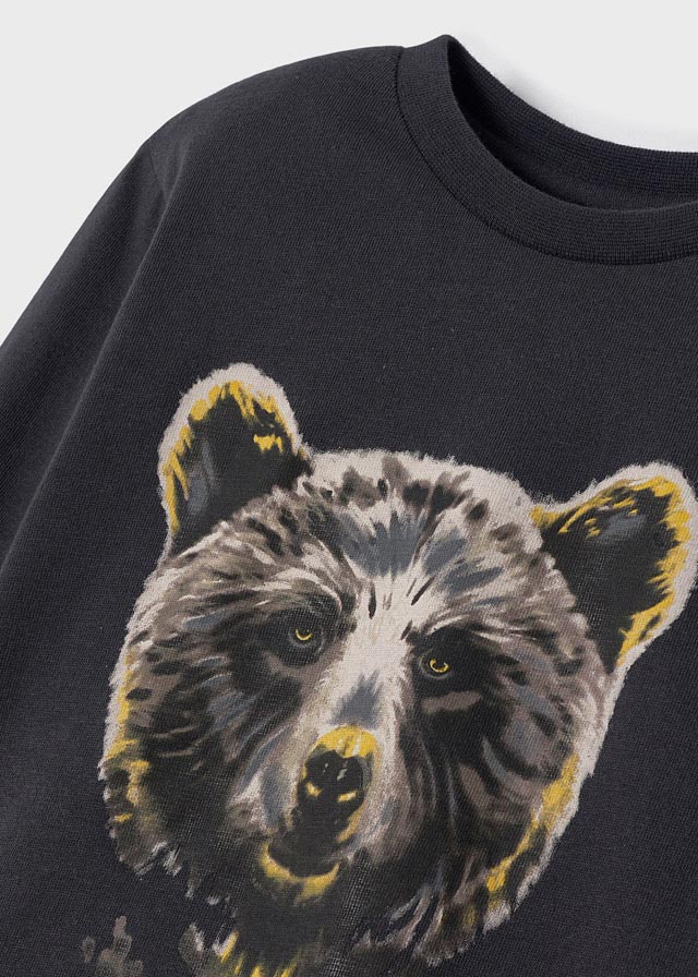 Mayoral Mini L/S Bear Shirt _Grey 4006 - 24 - NorthBoys