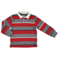 Mayoral Mini L/S Striped Polo _Red 4180 - 89 - NorthBoys