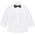 Mayoral Mini Long Sleeve White Shirt with Bow Tie 3139 - NorthBoys