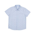 Mayoral Mini Micropatterned Short Sleeve Dress Shirt_Blue 3163 - NorthBoys