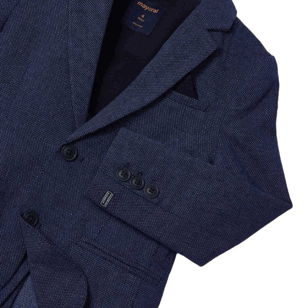 Mayoral Mini Navy Tailored Linen Jacket_3452 - 42 - NorthBoys