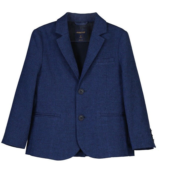 Mayoral Mini Navy Tailored Linen Jacket_3452 - 42 - NorthBoys
