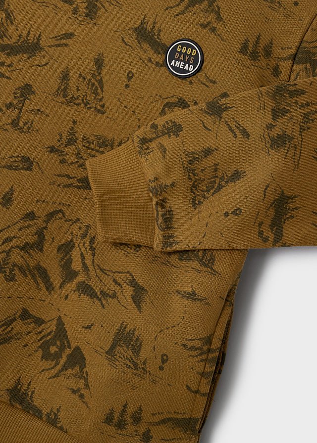 Mayoral Mini Printed Pullover _Brown 4450 - 68 - NorthBoys