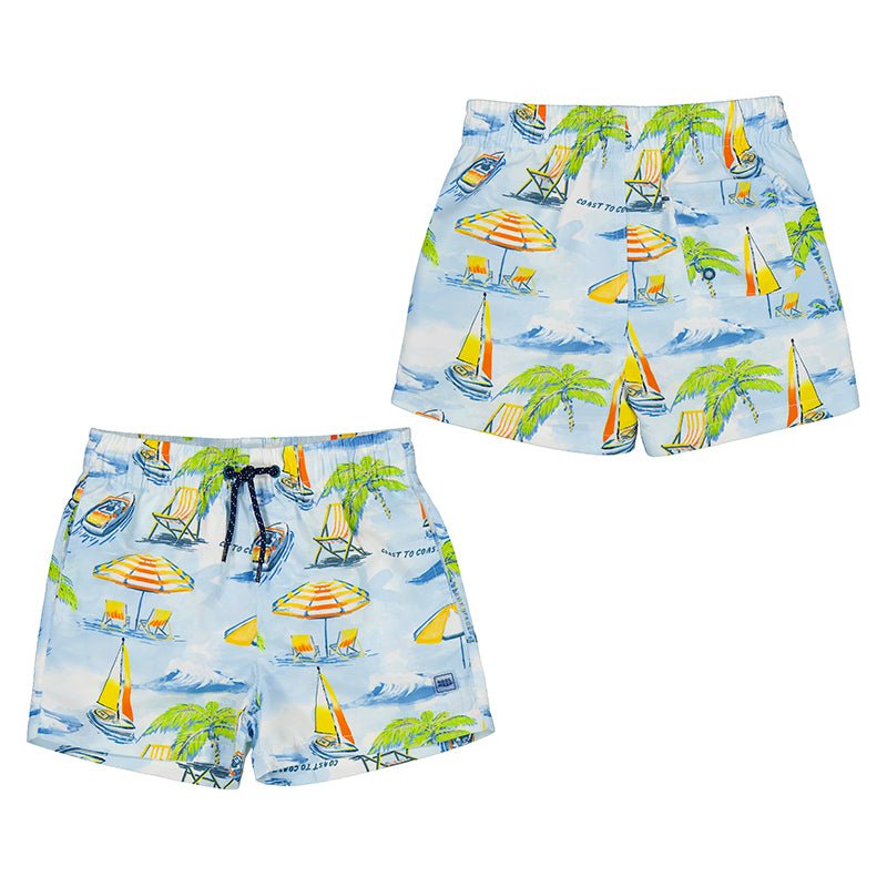 Mayoral Mini Printed Swim Shorts_Blue 3687 - 58 - NorthBoys
