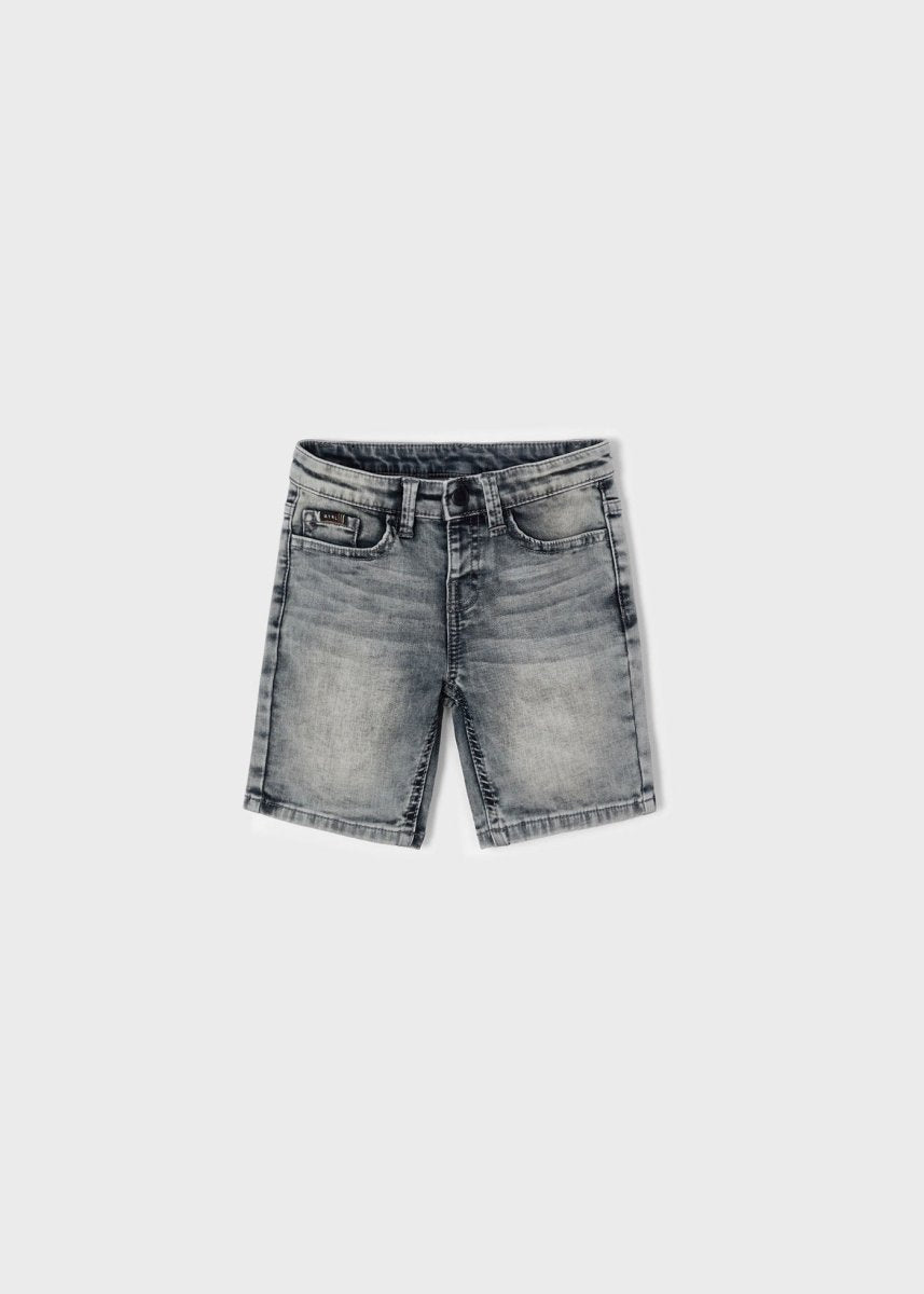 Mayoral Mini Soft Denim Shorts_ Light Grey 3261 - 29 - NorthBoys