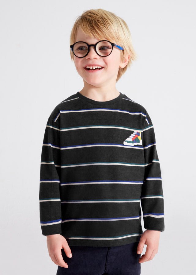 Mayoral Mini Striped Shirt _Navy 4017 - 64 - NorthBoys