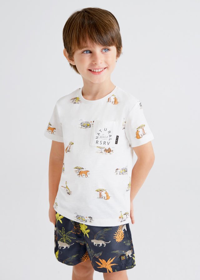 Mayoral Mini Swimming Shorts w/Print_ Dark Grey 3663 - 24 - NorthBoys