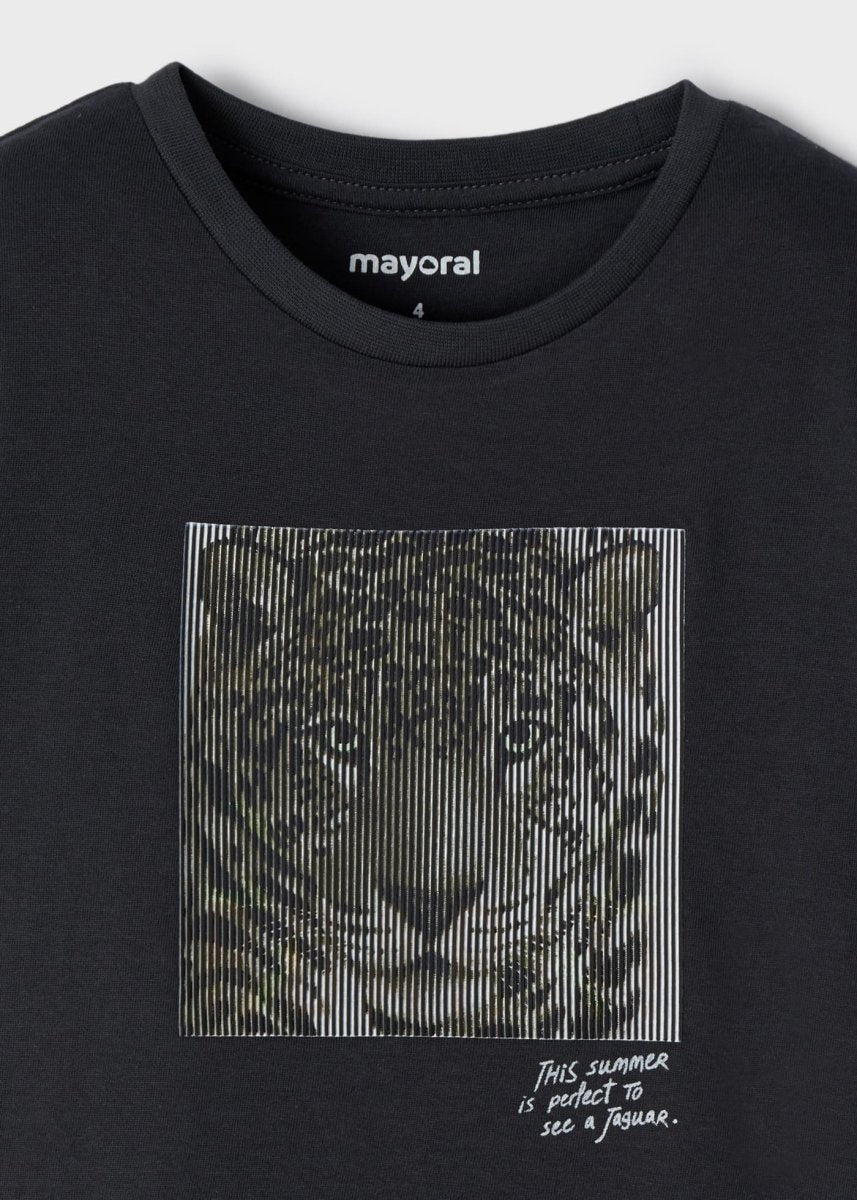 Mayoral Mini T-Shirt w/ 3D Jaguar_ Dark Grey 3005 - 51 - NorthBoys