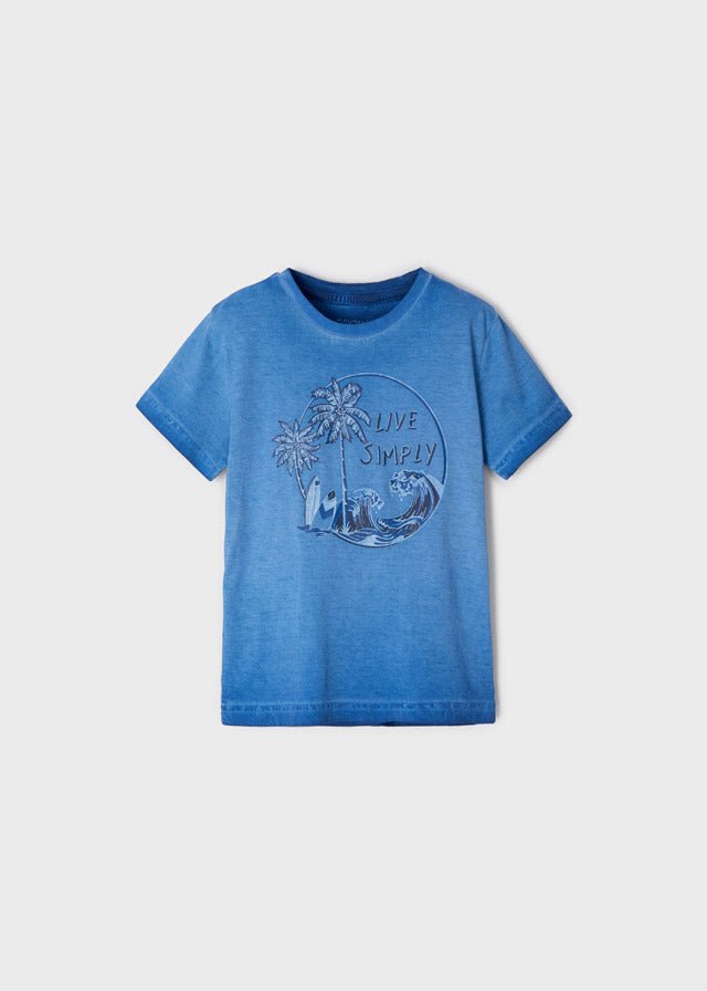 Mayoral Mini T-Shirt w/ Beach Graphic_ Sky 3022 - 16 - NorthBoys