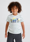 Mayoral Mini T-Shirt w/Stripes _White 3004 - 43 - NorthBoys