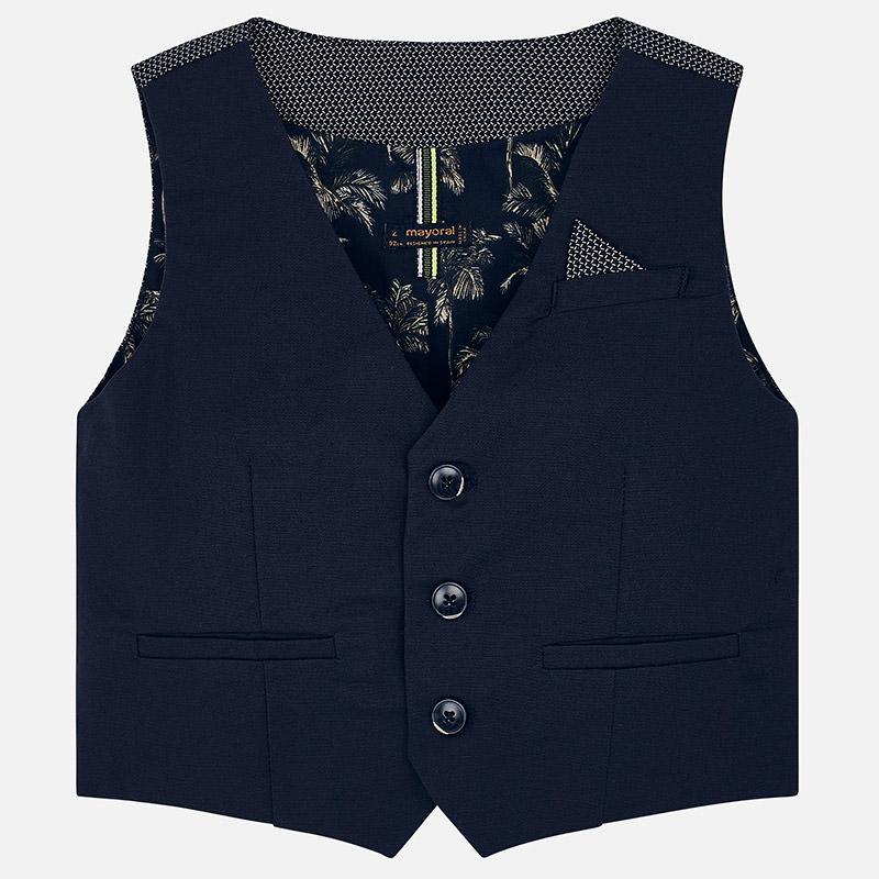 Mayoral Mini Tailored Navy Linen Vest 3310 - NorthBoys