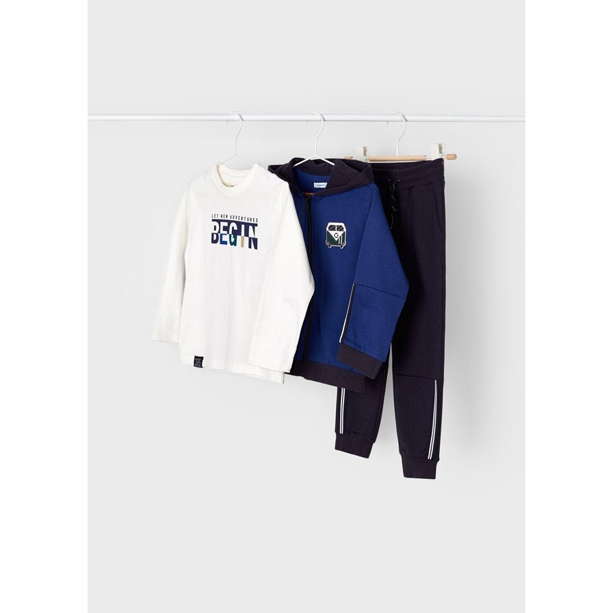 Mayoral Mini Tracksuit & Shirt _Cobalt 4845-21-NorthBoys