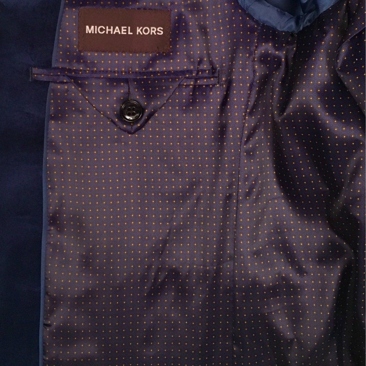 Michael Kors Boys Blue Velvet Sports Jacket_U0077 - NorthBoys