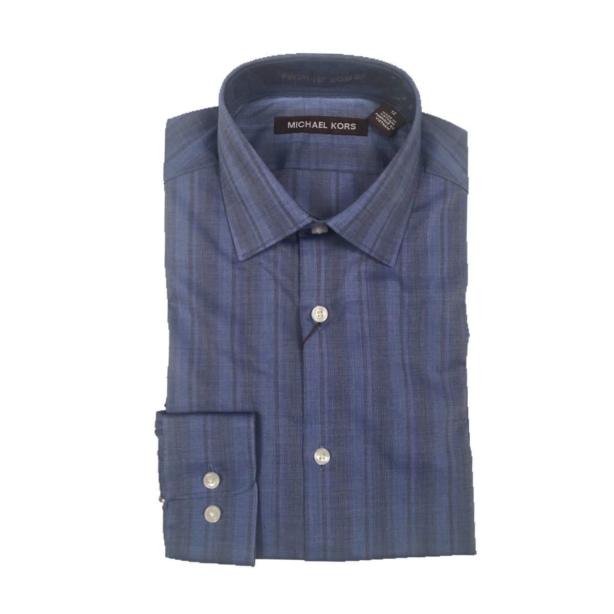 Michael Kors Boys Cotton Shadow Stripe Shirt - NorthBoys
