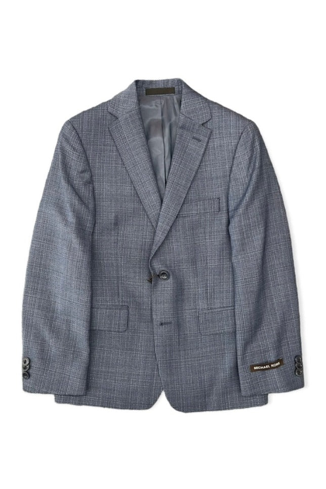 Michael Kors Boys Husky Blue Window Wool Sports Jacket-NorthBoys