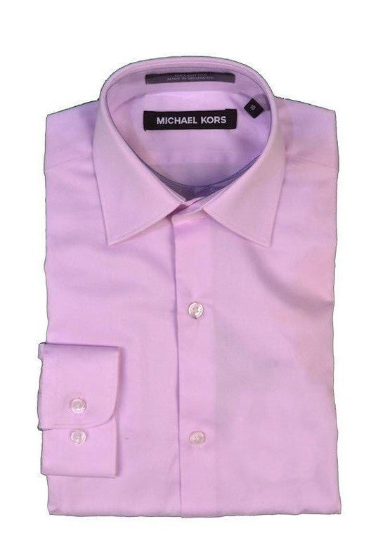 Michael Kors Boys Pink Cotton Dress Shirt - NorthBoys