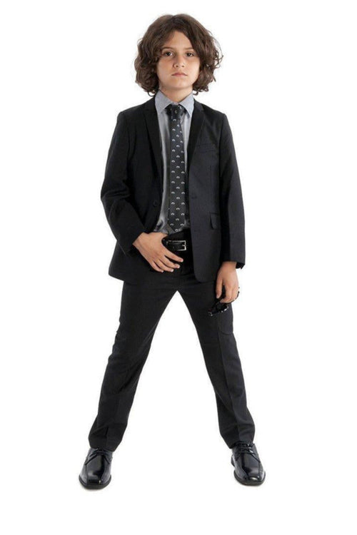 Mod Boys Slim Classic Black Suit-NorthBoys
