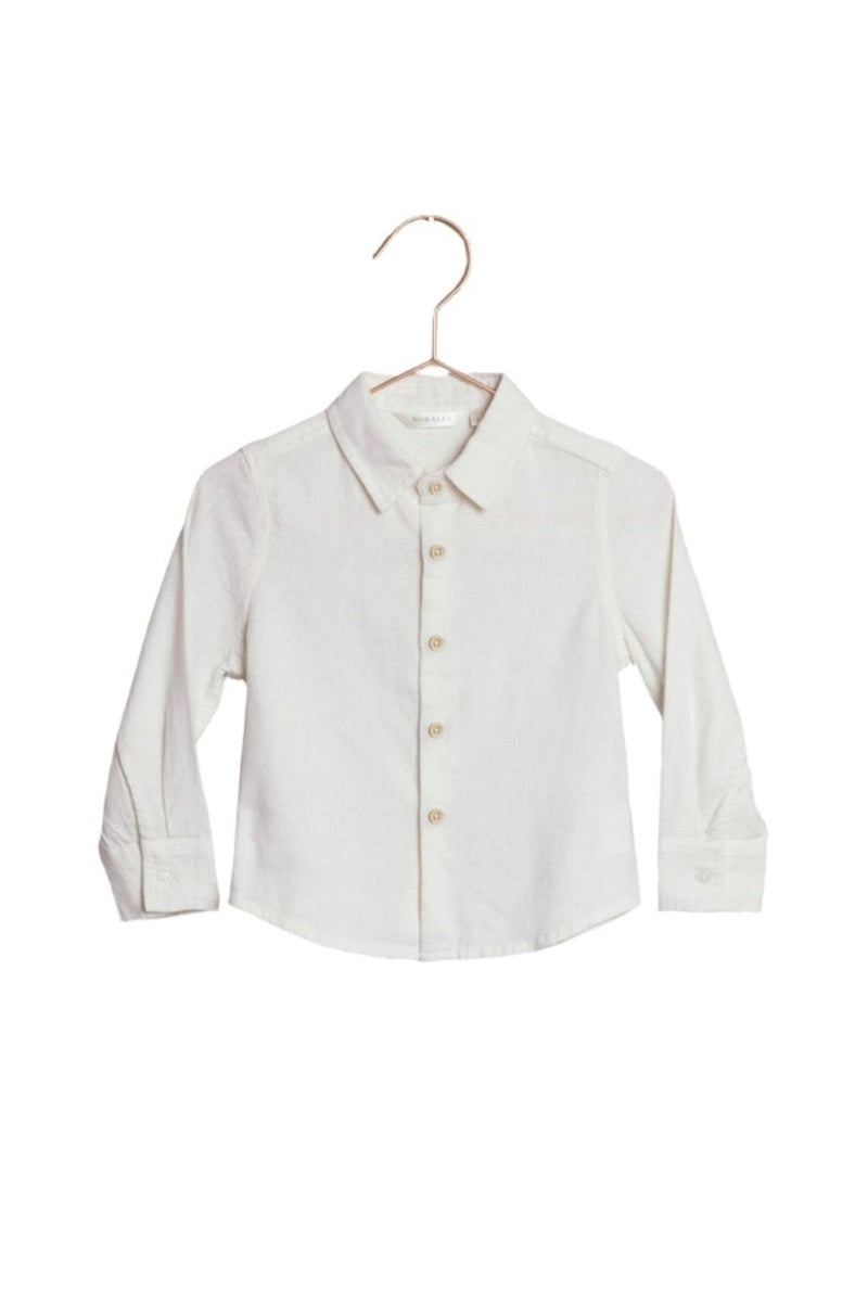 Noralee L/S Button Up Harrison Linen Dress Shirt _White NL043 - P001 - NorthBoys