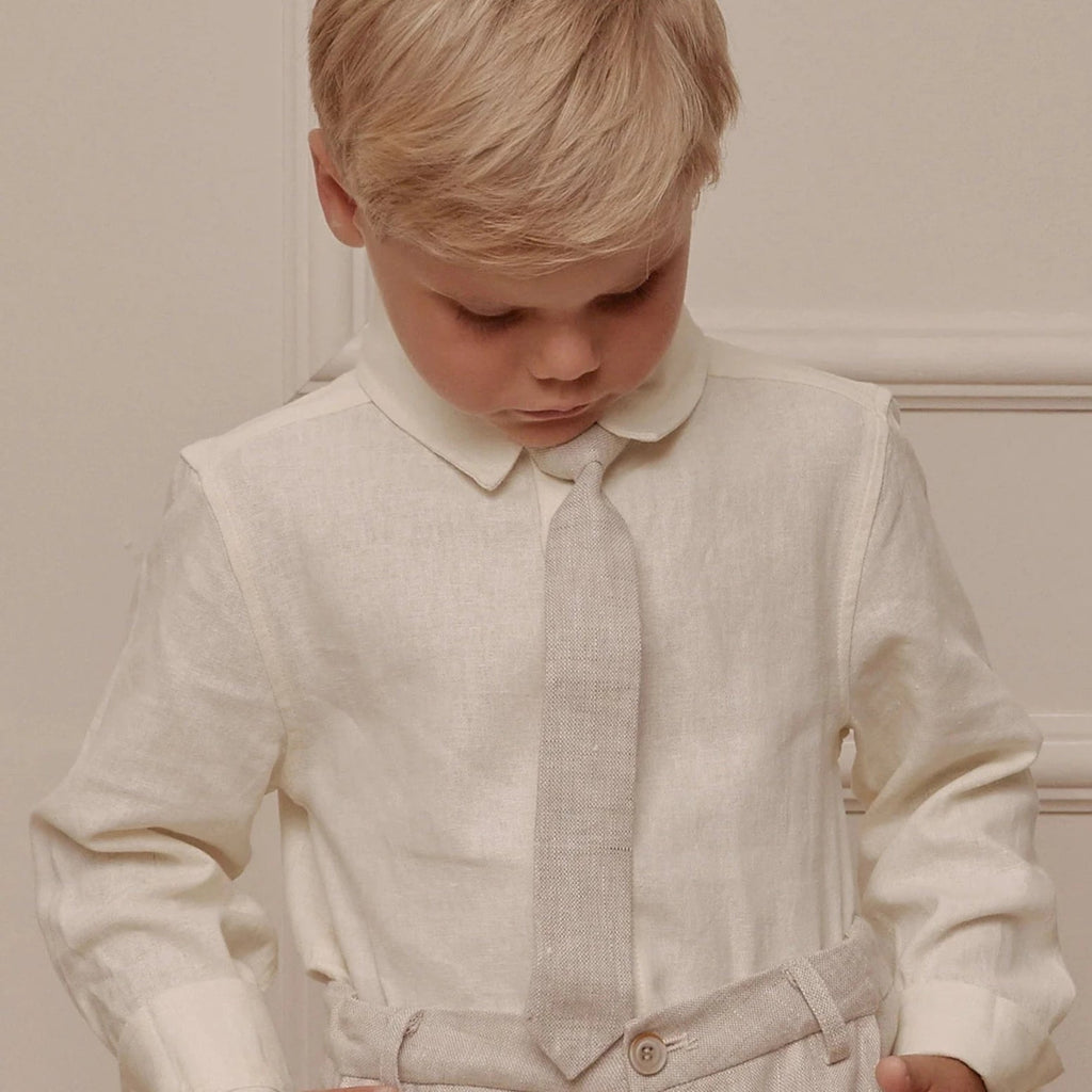 Noralee Skinny Linen Tie _Linen NLA010 - 11K - NorthBoys