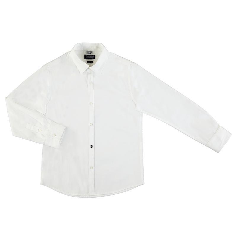 Nukutavake Basic Slim Fit White Cotton Dress Shirt 874 - NorthBoys