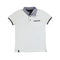 Nukutavake Boys Short Sleeve Polo w/Contrast _White 6107 - 43 - NorthBoys
