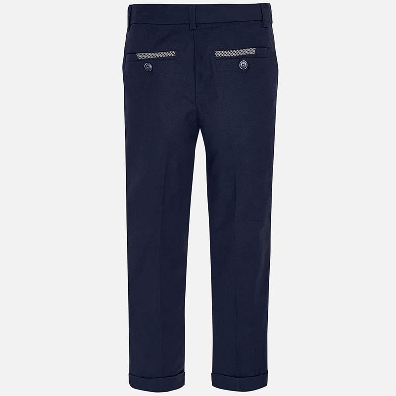 Nukutavake Dressy Navy Cotton/Linen Pants 6509 - NorthBoys
