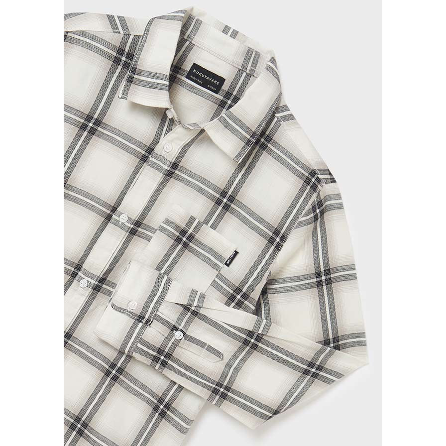 Nukutavake L/S Plaid Shirt _Grey 7166 - 92 - NorthBoys