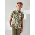 Nukutavake S/S Dress Shirt w/Leaf _Green 6113 - 72 - NorthBoys