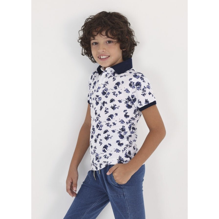 Nukutavake Short Sleeve Palm Tree Polo _White 6104 - 41 - NorthBoys