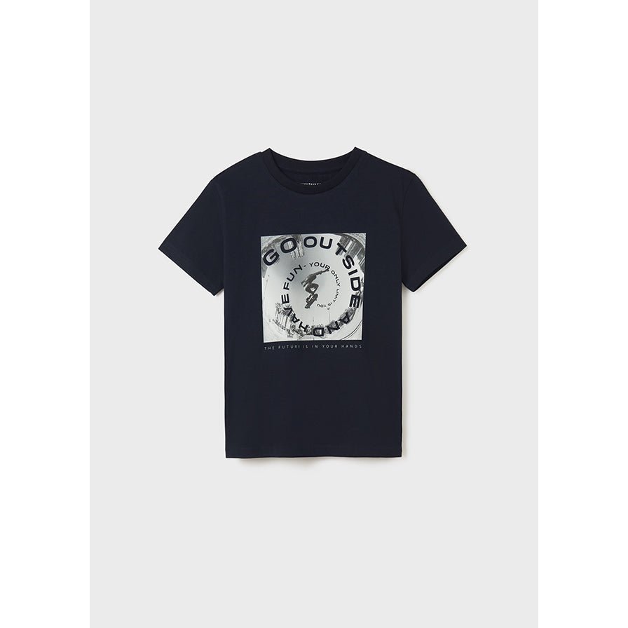 Nukutavake T-Shirt w/Skateboard Graphic _Navy 6015 - 39 - NorthBoys