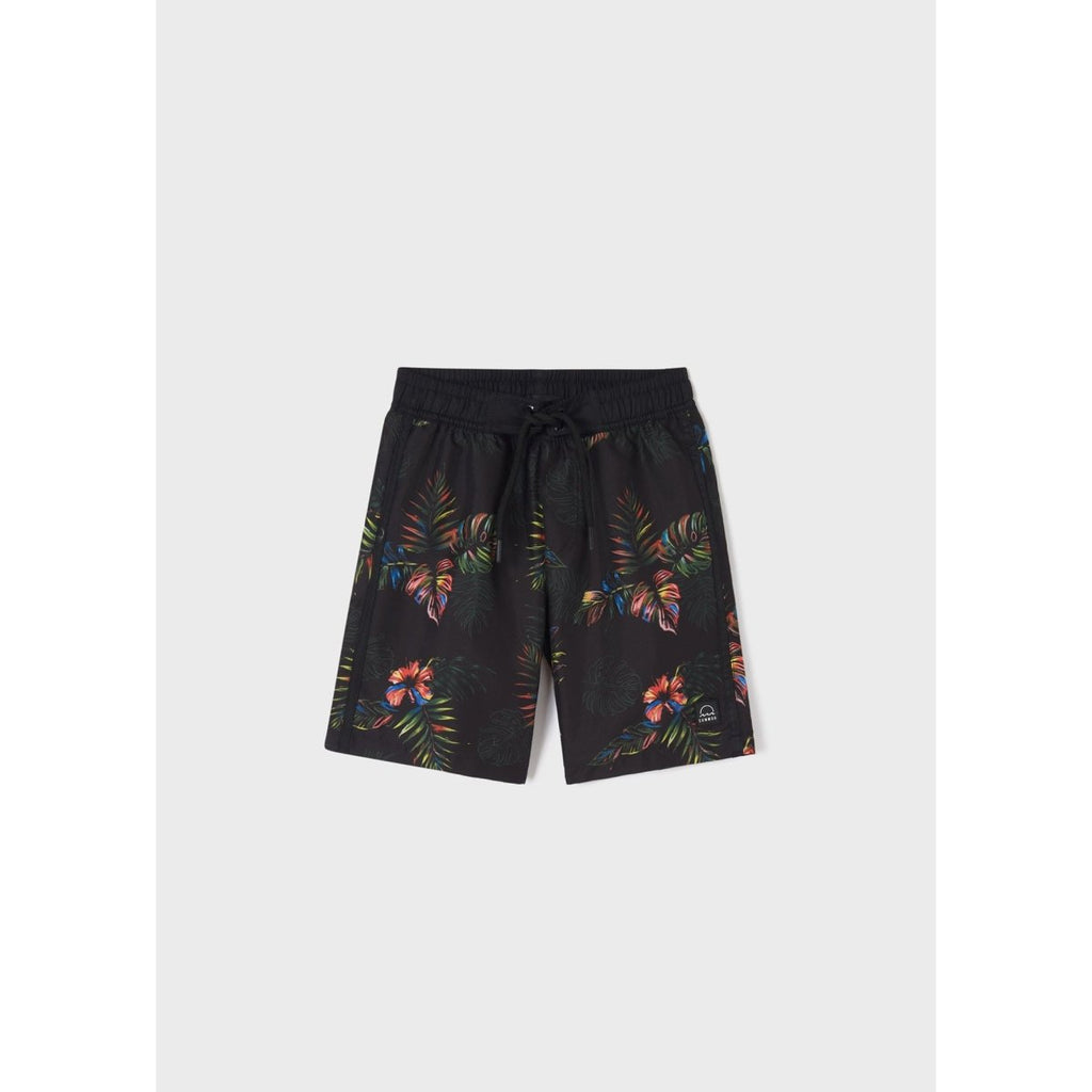 Nukutavake Tropic Print Swim Shorts _Black 6647 - 10 - NorthBoys