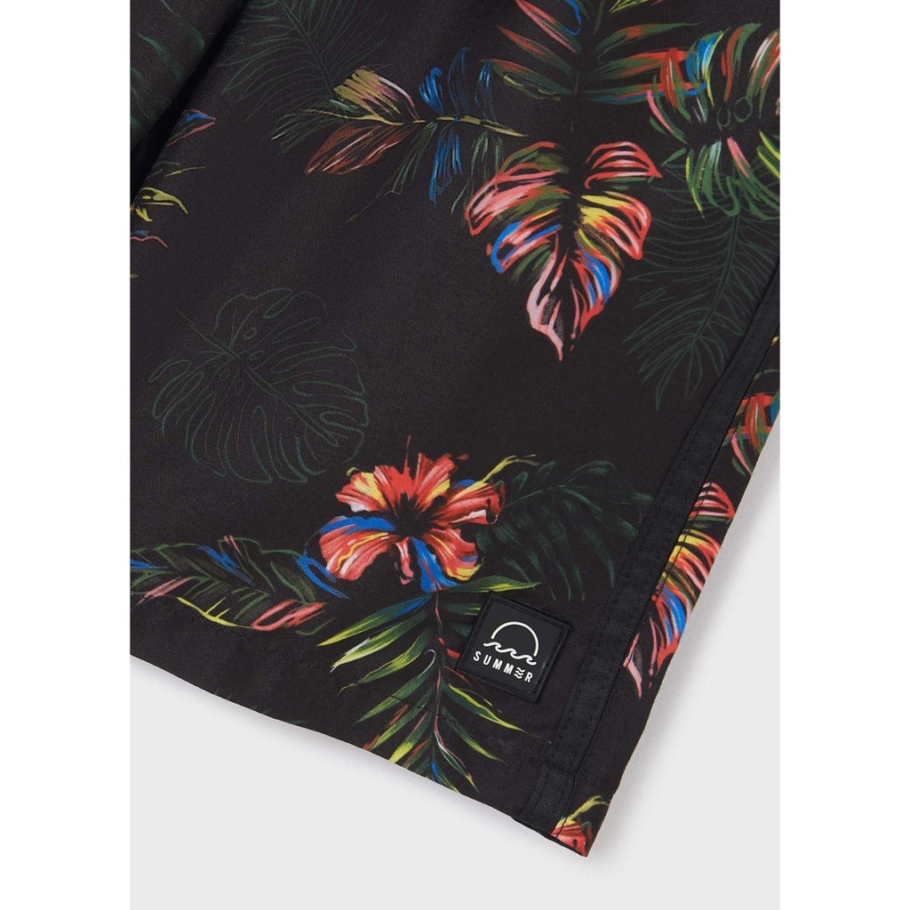 Nukutavake Tropic Print Swim Shorts _Black 6647 - 10 - NorthBoys