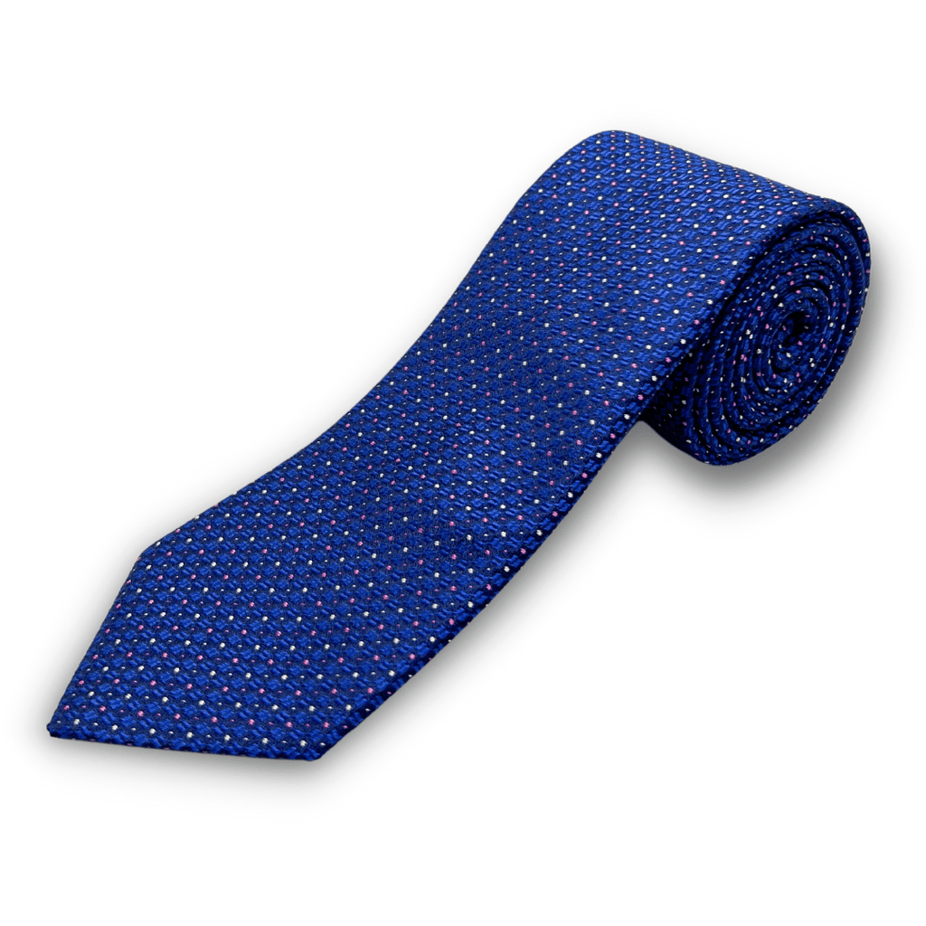 Paul Lawrence Boys Italian Silk Tie _Dark Blue 108 - 1 - NorthBoys
