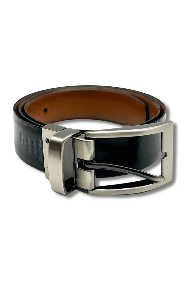 Paul Lawrence Reversible Cognac/Black Leather Belt_ RB30 - NorthBoys