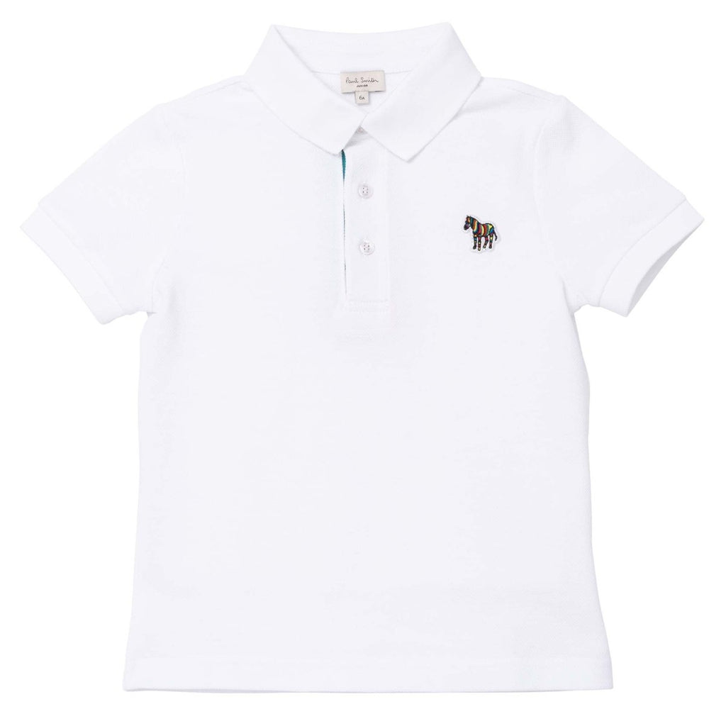 Paul Smith Jr Boys s/s Polo_White P25702 - NorthBoys