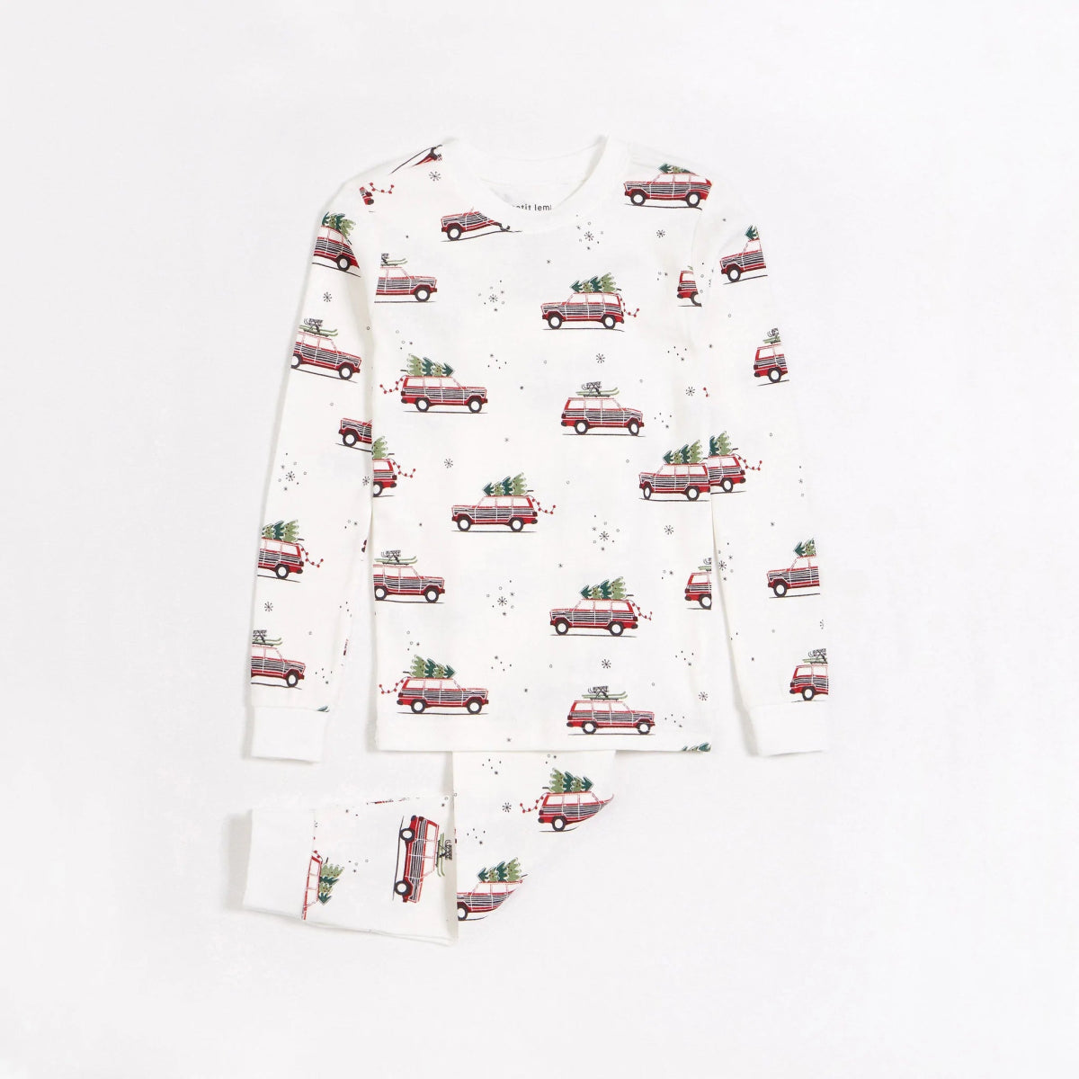 Petit Lem 2pc PJ Set w/Festive Print _Off - White 22HRS63424K - 101 - NorthBoys