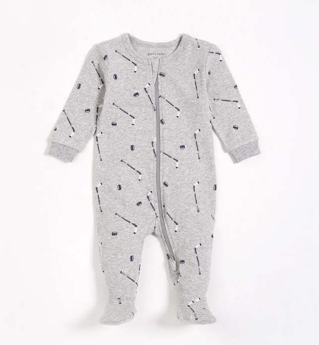 Petit Lem Hockey Print Sleeper _Grey 22FRS64065 - 904 - NorthBoys