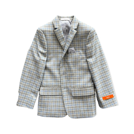 Tallia Boys Light Grey Check Sports Jacket